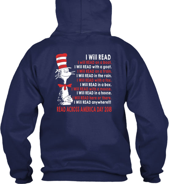 The Cat in the Hat T Shirt, I Will Read With A Mouse T Shirt, I Will Read In A House T Shirt