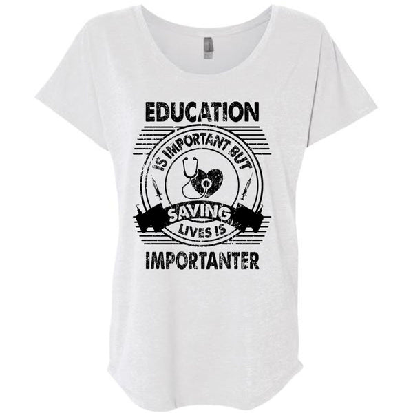 Education Is Important T Shirt, Being A Nurse T Shirt, Awesome T-Shirts