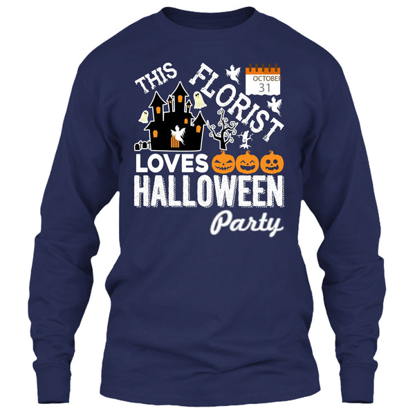 Halloween T Shirt, This Florist Love Halloween Party T Shirt