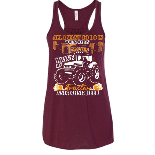 All I Want To Do Work On My Farm T Shirt, Drive My Tractor T Shirt, Cool T Shirt