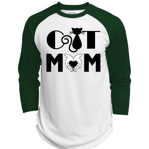 Cat Mom T Shirt, Being A Mom T Shirt, Mother's Day T Shirt  (Polyester Game Baseball Jersey)