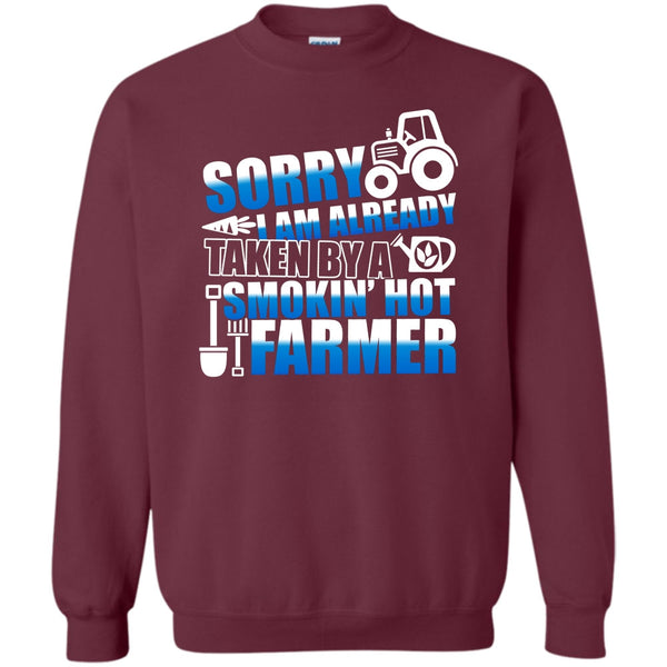 Smokin' Hot Farmer T Shirt, Coolest Farmer's Wife Sweatshirt