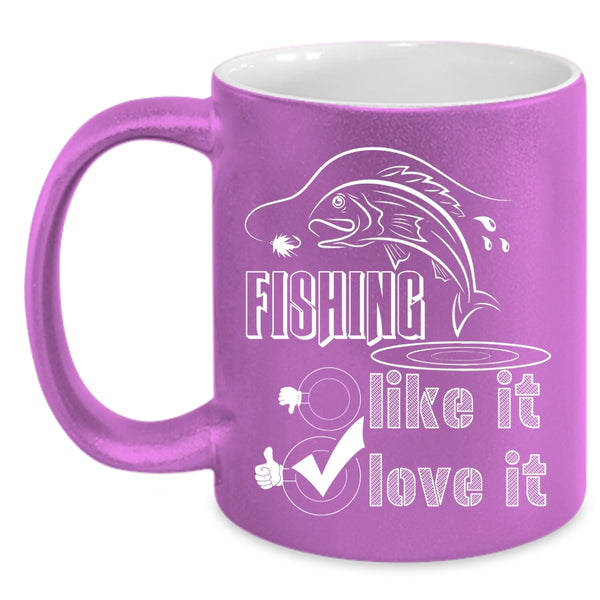Fishing Coffee Mug, I Love Fishing Coffee Cup