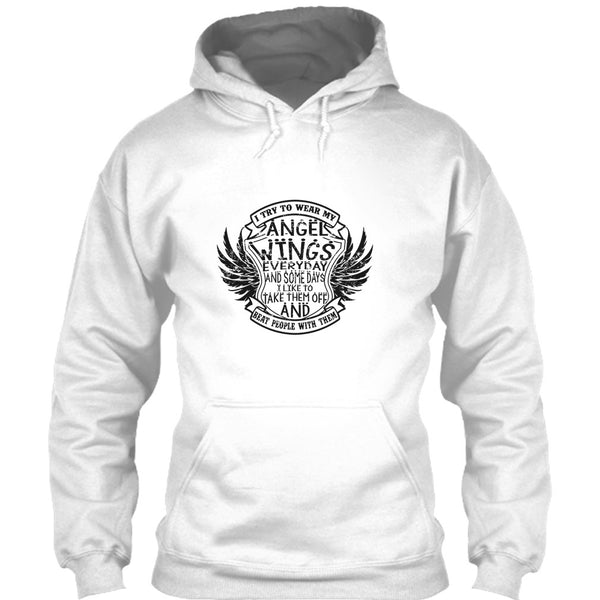 I Try To Wear My Angle Wings T Shirt, Coolest Angels Wings T Shirt