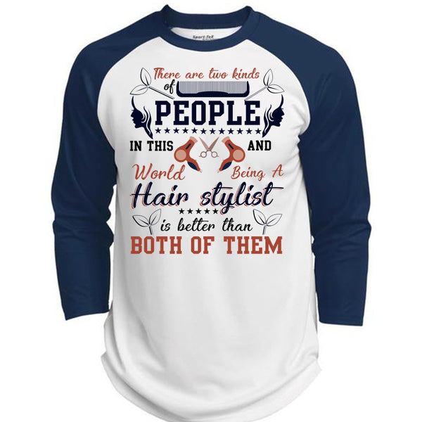 Being A Hair Stylist T Shirt, I Love Hair Stylist T Shirt, Awesome T-Shirts  (Polyester Game Baseball Jersey)