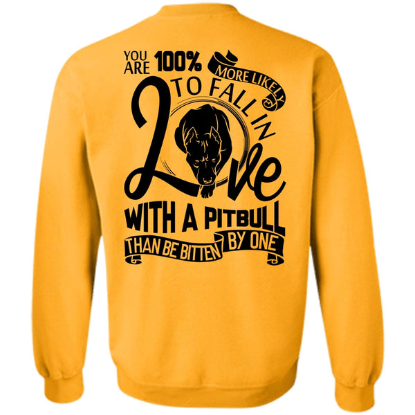 I Love Dog T Shirt, Fall In Love With A Pit Bull Sweatshirt