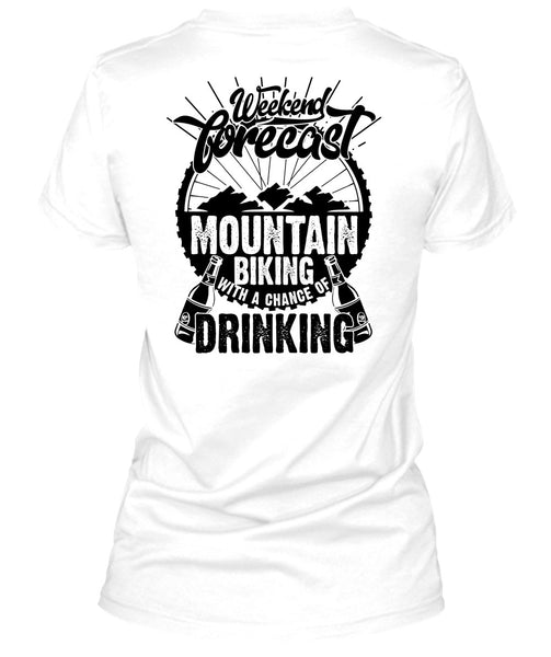 Weekend Forecast Mountain Biking T Shirt, I Love Hiking T Shirt