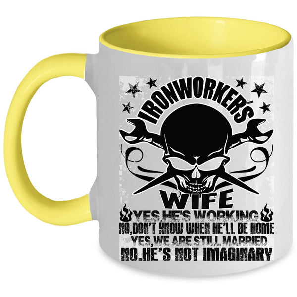Beautiful Wife Coffee Mug, Ironworker's Wife Accent Mug