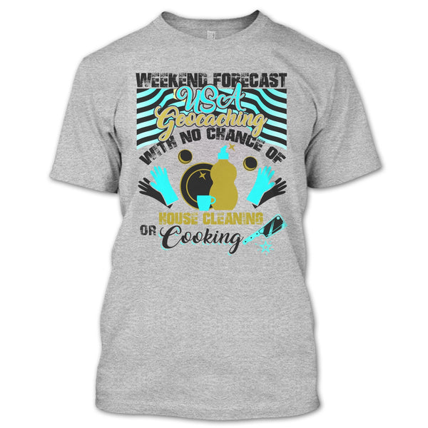 Weekend Forecast USA Geocaching T Shirt, USA Geocaching T Shirt