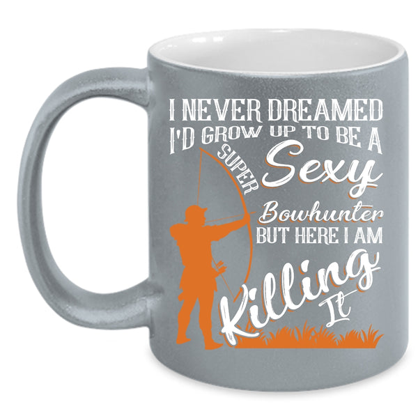 I'd Grow Up To Be A Bowhunter Coffee Mug, Cool Bowhunter Coffee Cup