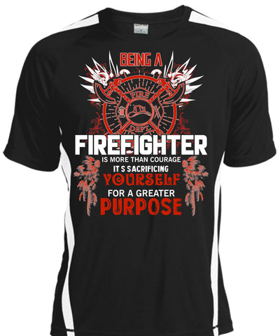 A black t-shirt with the shopify logo