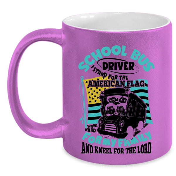 For My Family Coffee Mug, School Bus Driver Accent Mug
