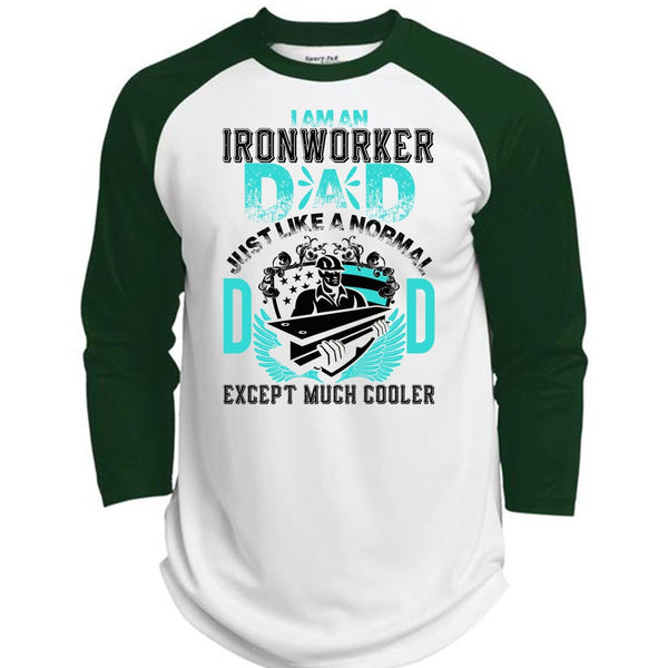 I Am An Ironworker Dad T Shirt, I Love Papa T Shirt, Awesome T-Shirts  (Polyester Game Baseball Jersey)