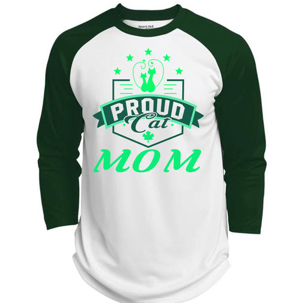 Proud Cat Mom T Shirt, Being A Mother T Shirt, Awesome T-Shirts  (Polyester Game Baseball Jersey)