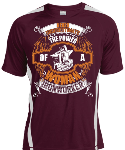 The Power Of A Woman Ironworker T Shirt, Being An Ironworker T Shirt, Cool Shirt