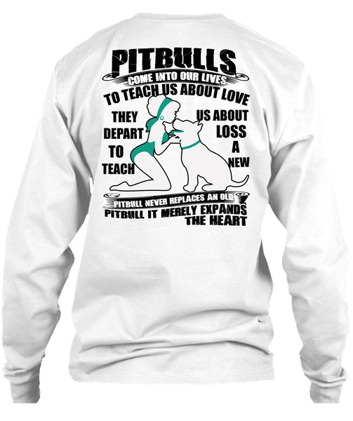 Pit Bulls Come Into Our Lives T Shirt, I Love Pit Bull T Shirt
