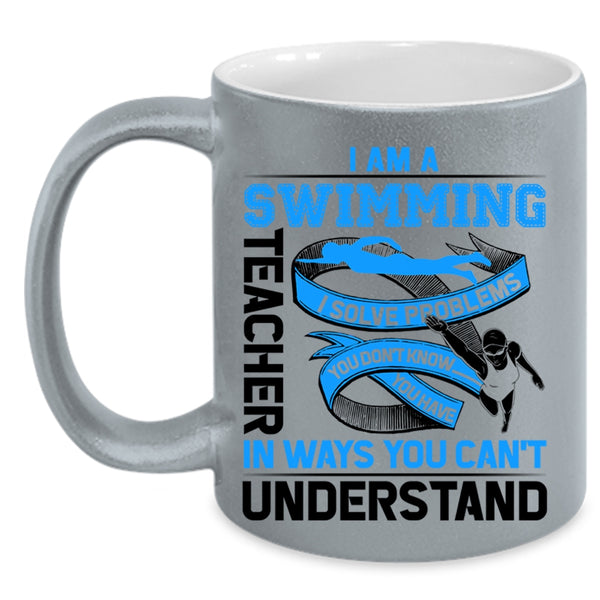 Awesome Swimming Teacher Coffee Mug, I Am A Swimming Teacher Accent Mug