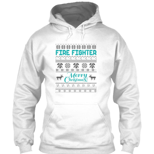 Fire Fighter Merry Christmas T Shirt, Gift For Merry Christmas T Shirt