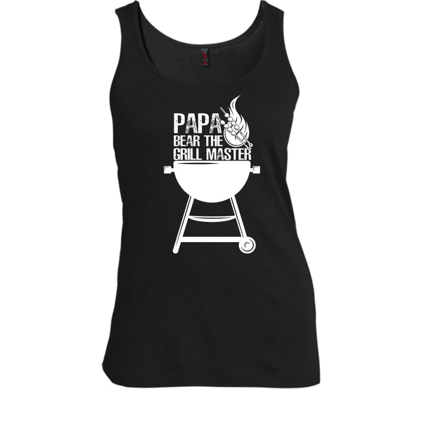 Papa Bear The Grill Master T Shirt, Cooking Papa Tank Top