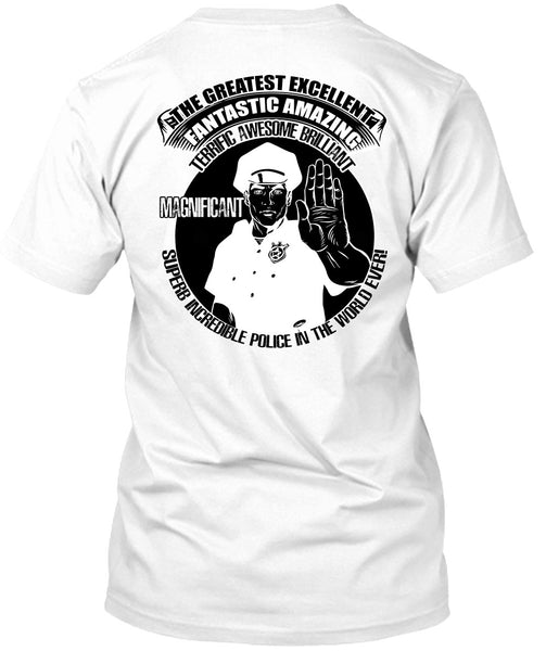 A black t-shirt with the shopify logo