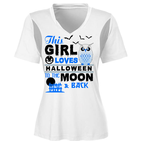 This Girl Loves Halloween To The Moon And Back T Shirt, Wait For Halloween T Shirt, Awesome T-Shirts