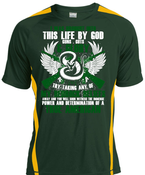 God Guns T Shirt, True American T Shirt, Cool Shirt