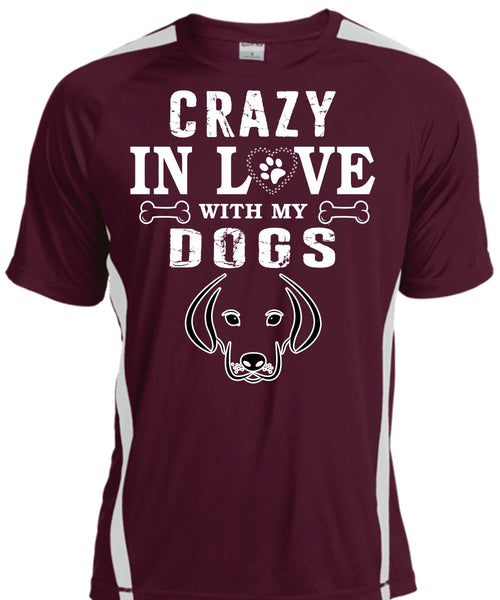 Crazy In Love With My Dogs T Shirt, I Love Dogs T Shirt, Cool Shirt