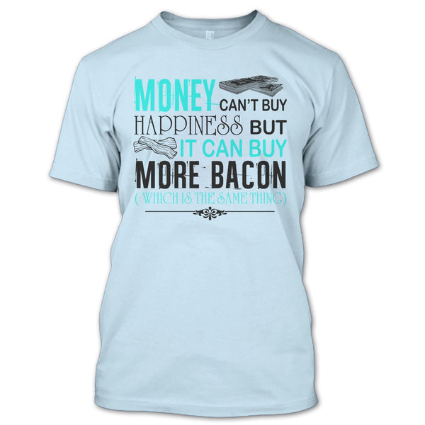 A black t-shirt with the shopify logo