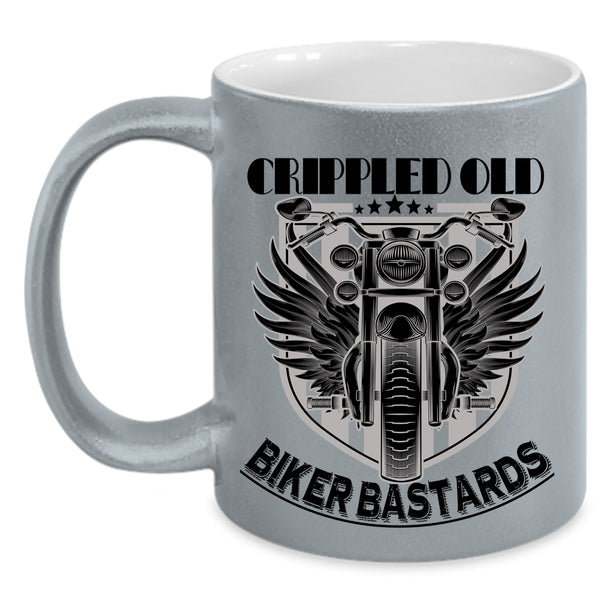 Biker Bastards Coffee Mug, Crippled Old Accent Mug