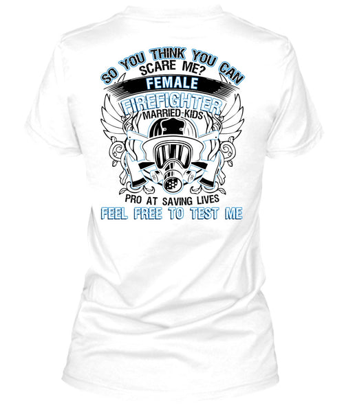 Female Firefighter Married Kids T Shirt, I Love Firefighter T Shirt