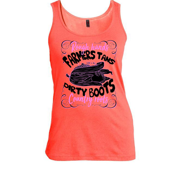 Rough Hands Farmers Tans T Shirt, Coolest Farmer T Shirt, Awesome t-shirts