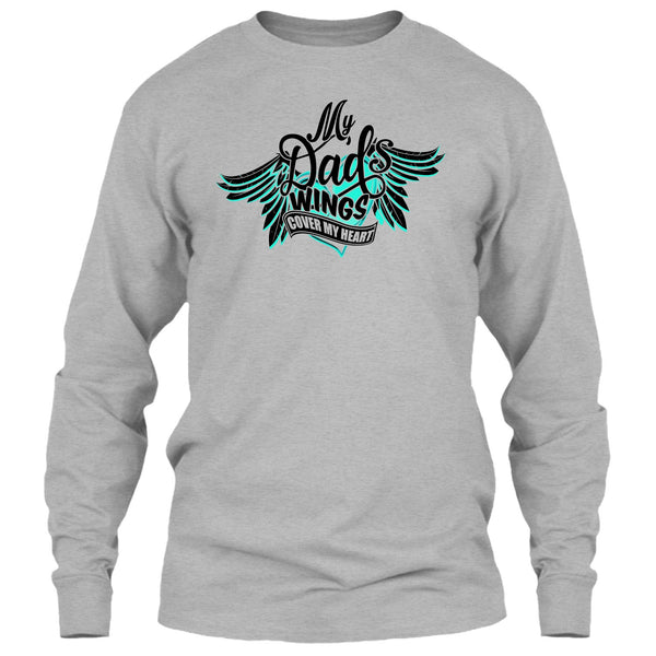My Dad Wing's Cover My Heart T Shirt, I Love My Dad T Shirt