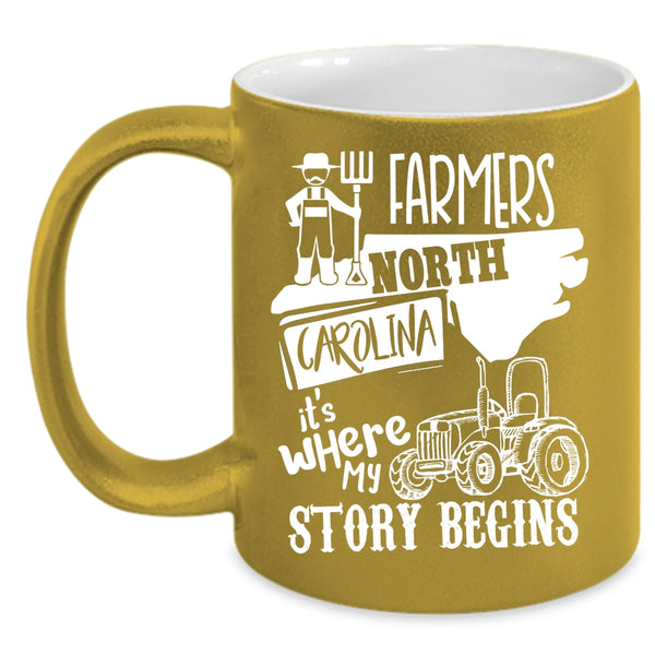 Farmers North Carolina Coffee Mug, Where My Story Begins Coffee Cup