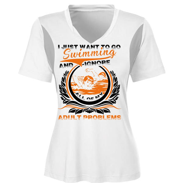 I Just Want To Go Swimming T Shirt, I Love Swimming T Shirt, Awesome T-Shirts