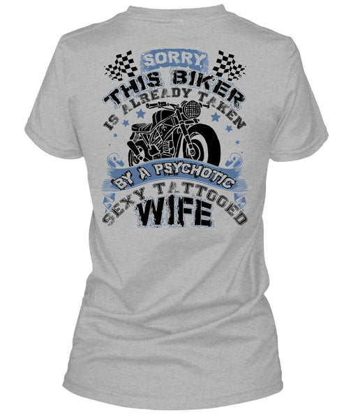 Tattooed Wife T Shirt, I Love Biker T Shirt