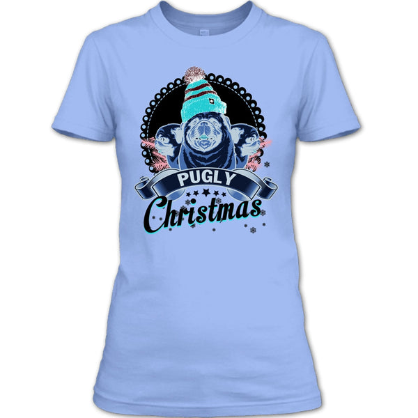 Pugly Christmas T Shirt, Coolest Merry Christmas T Shirt