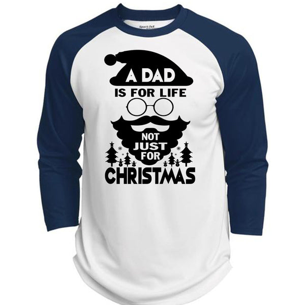 A Dad Is For Life Not Just For Christmas T Shirt, Being A Dad T Shirt, Awesome T-Shirts  (Polyester Game Baseball Jersey)