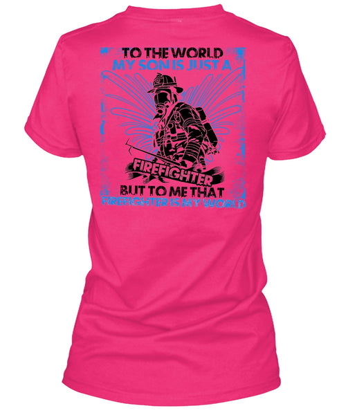 I'm Just A Girl Who Fell In Love T Shirt, I Love Firefighter T Shirt