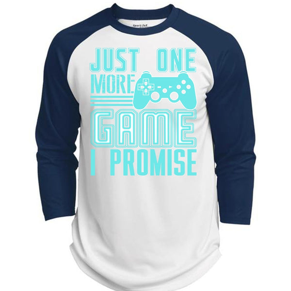 Just One More Game T Shirt, I Love Gaming T Shirt, Awesome T-Shirts  (Polyester Game Baseball Jersey)