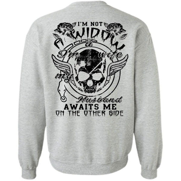 Being A Husband T Shirt, My Husband Awaits Me On The Other Side Sweatshirt