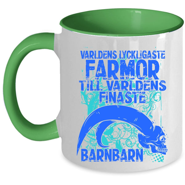 Cool Grandmas Coffee Mug, Varldens Lyckligaste Farmor Accent Mug