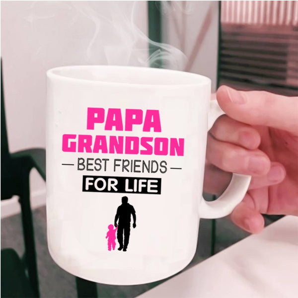 Best Friends For Life Coffee Mug, Papa Grandson Cup