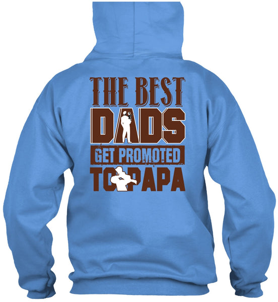 The Best Dads Get Promoted To Papa T Shirt, I Love Dad T Shirt