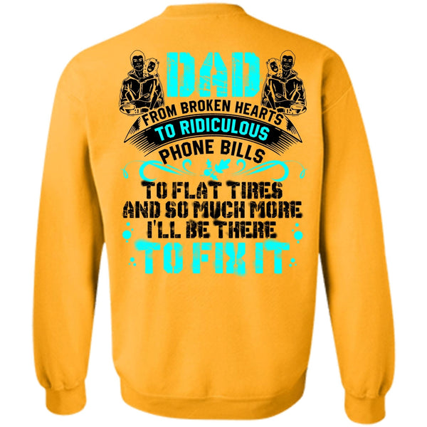 I Love Dad T Shirt, Dad From Broken Heart Sweatshirt