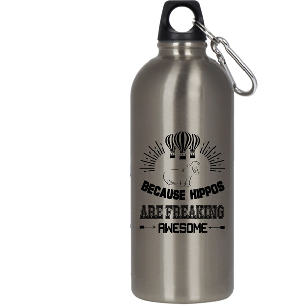 Because Hippos Are Freaking Awesome 20 oz Stainless Steel Bottle,Cute Dogs Outdoor Sports Water Bottle