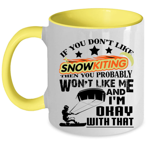 Outdoor Coffee Mug, If You Don't Like Snowkiting Accent Mug