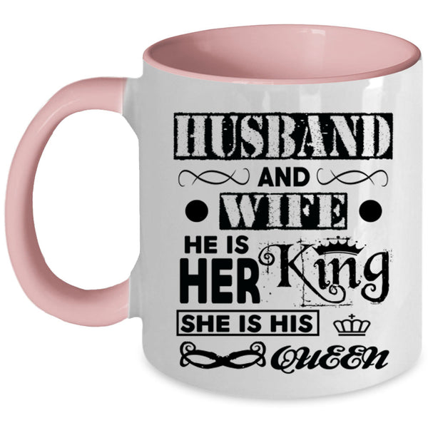 Cool Just Married Coffee Mug, Husband And Wife Accent Mug