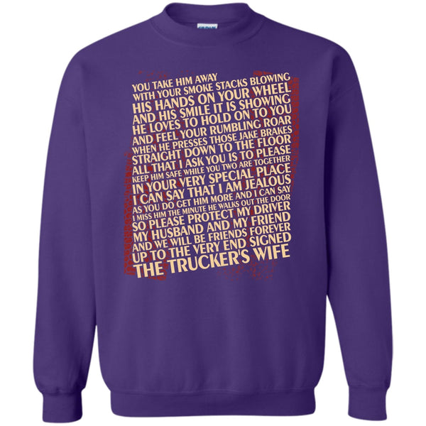 The Trucker's Wife T Shirt, Coolest Trucker's Wife Sweatshirt