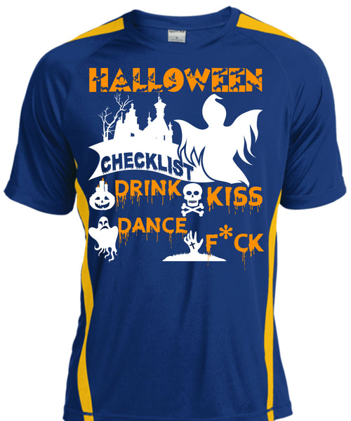 Halloween Checklist Drink Kiss Dance T Shirt, I Love You Pumpkin T Shirt, Cool Shirt