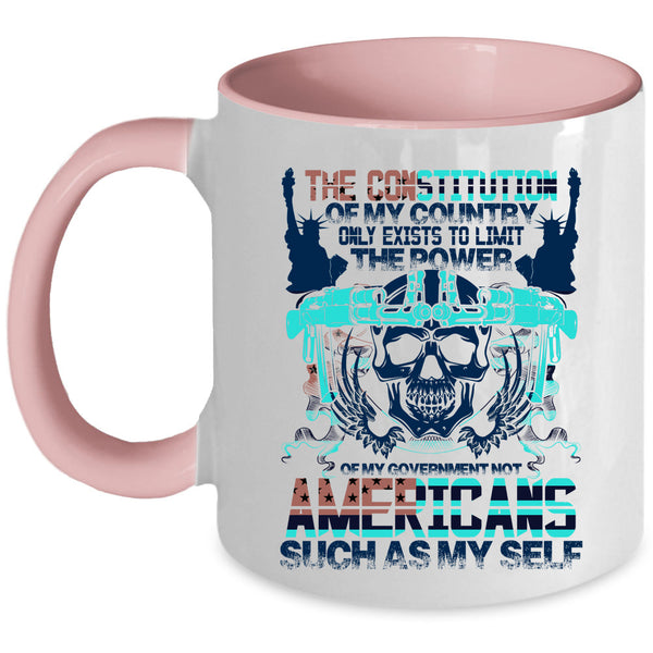 Awesome American Coffee Mug, The Constitution Of My Country Accent Mug